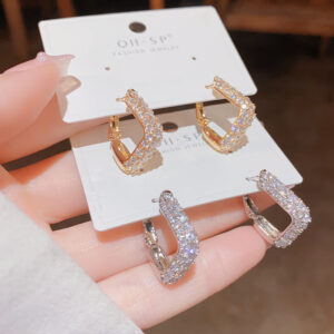Brass Earrings with 18k Real Gold Plating