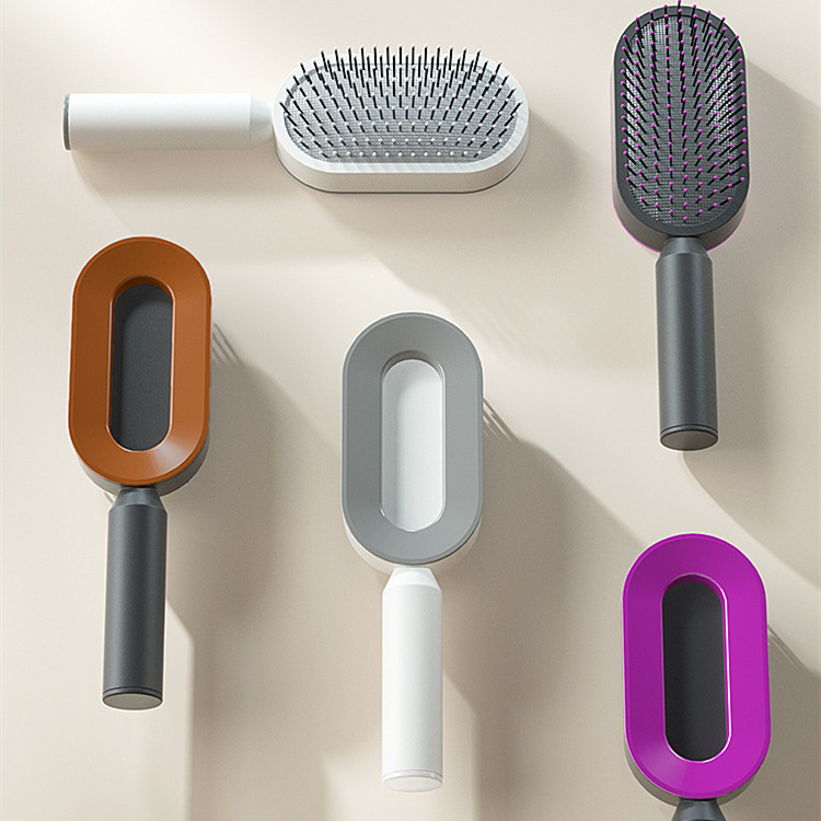 Self Cleaning & Scalp Massage Anti-Static Hairbrush - Image 9