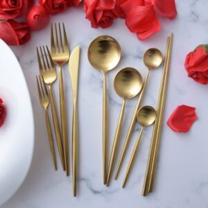 Gold-colored Cutlery Set