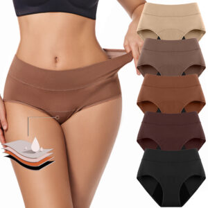 3-layer Absorbent Menstrual Women's Underwear With Breathable Holes