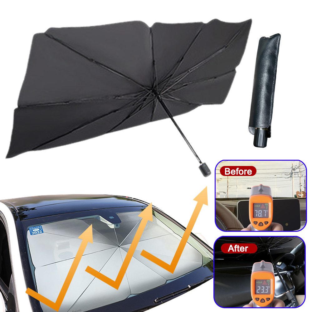 Foldable Car Windshield Sun Shade Umbrella.
