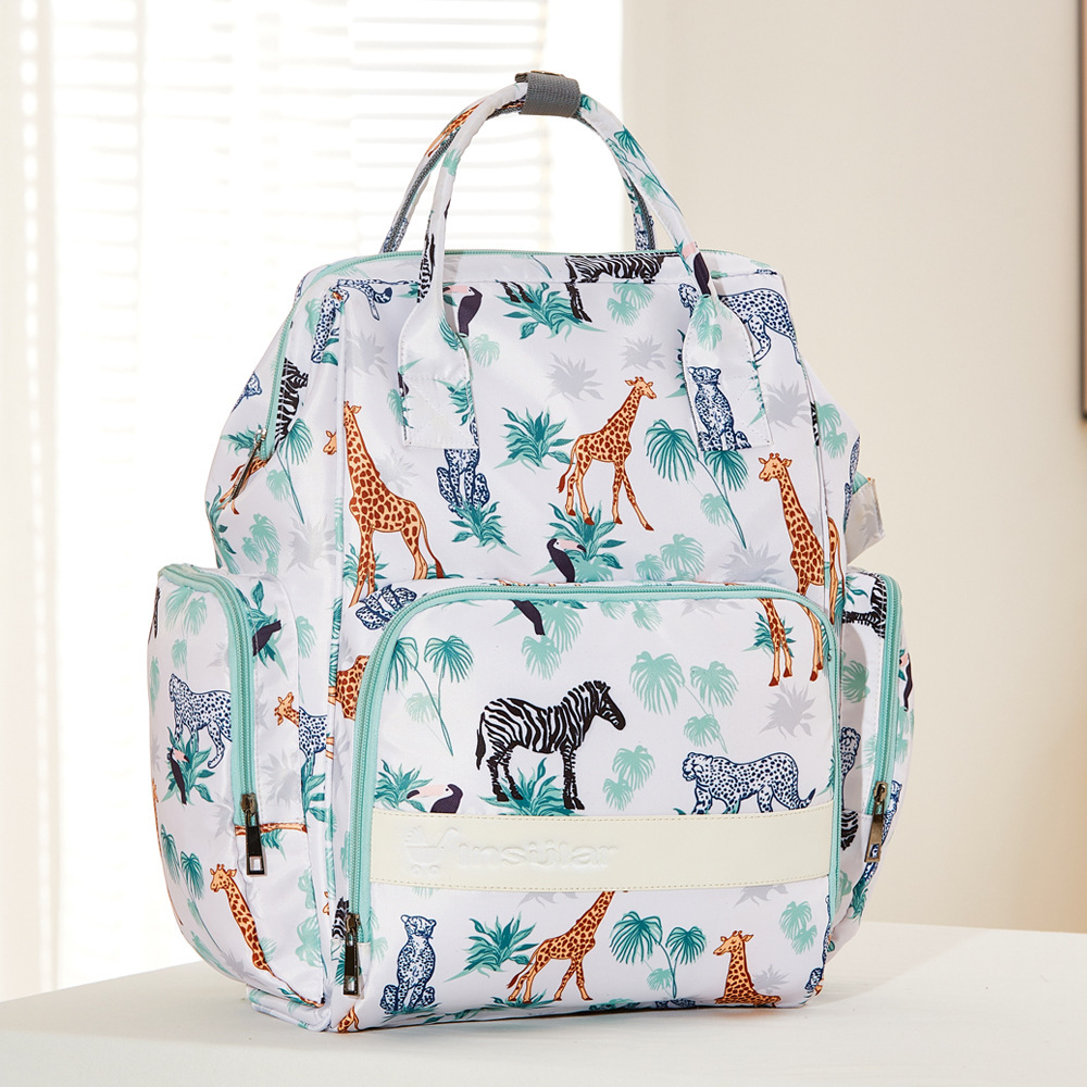 Waterproof Grassland Printed Multi-functional Backpack .