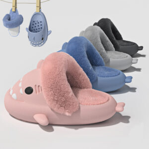 Winter Shark Bedroom Slippers