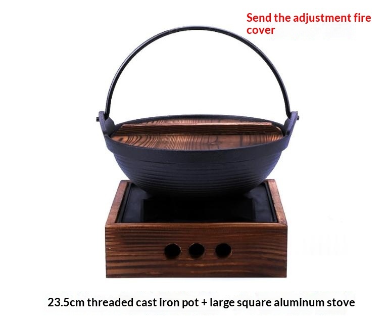 Traditional Japanese Cast Iron Boiling Pot - Image 10