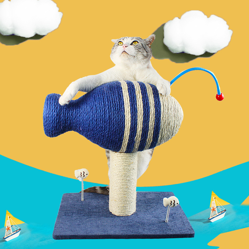 Sisal Flying Fish Cat Climbing Frame - Image 4