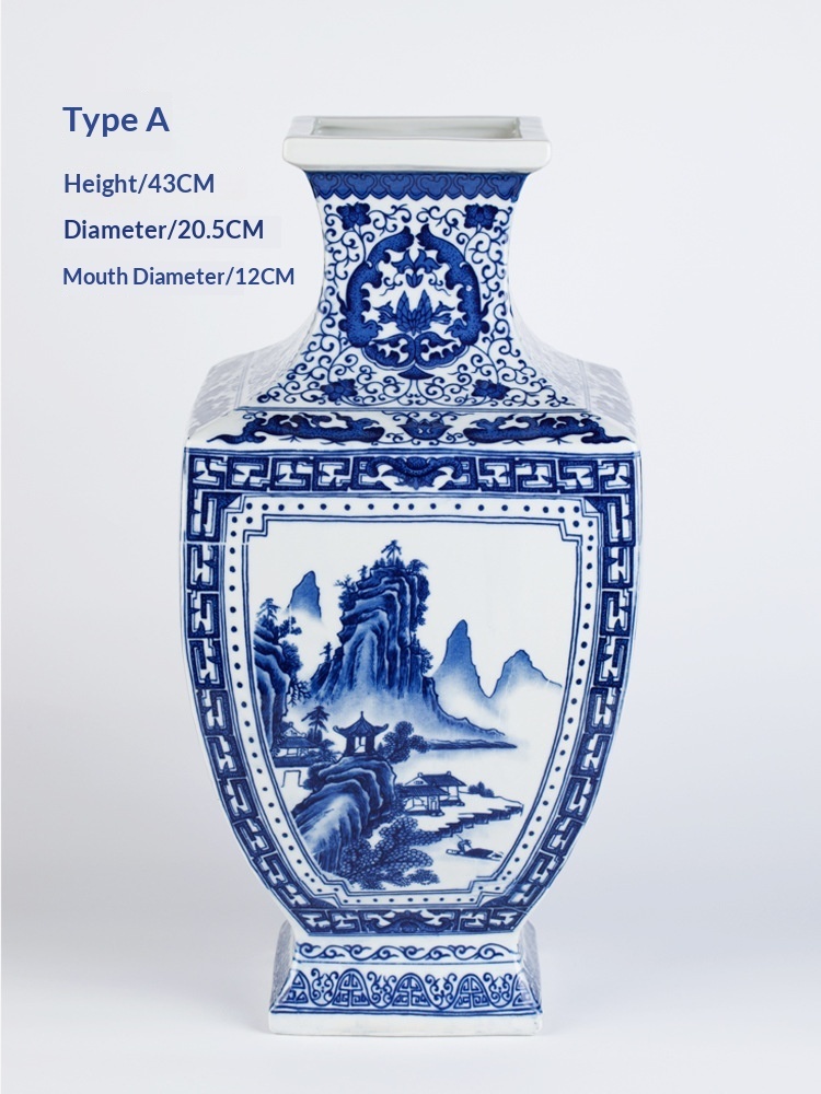 Semi-hand-painted Silk Ceramic Vase - Image 9