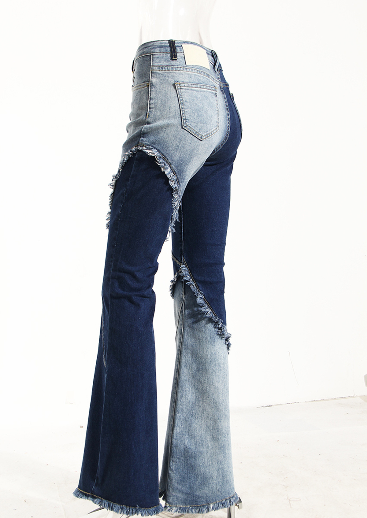 Denim Fabric High Waistline Jeans - Image 6