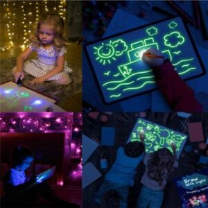3D 8 Light Effects Puzzle educational Drawing Pad
