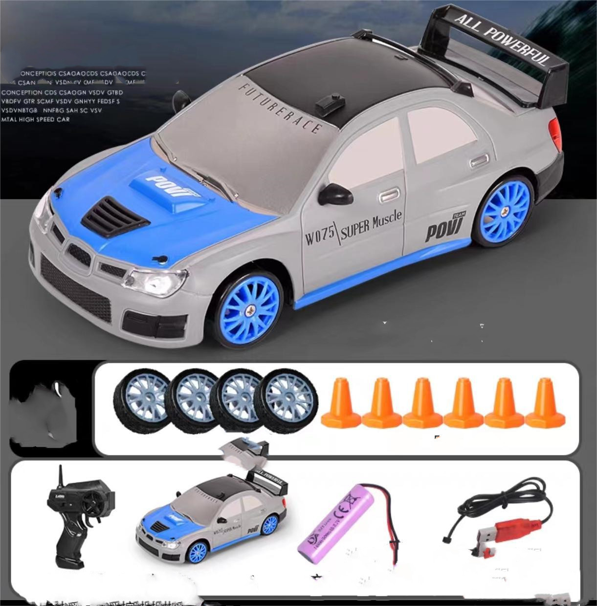 GTR Model Drift Car Toy With Remote Control - Image 4