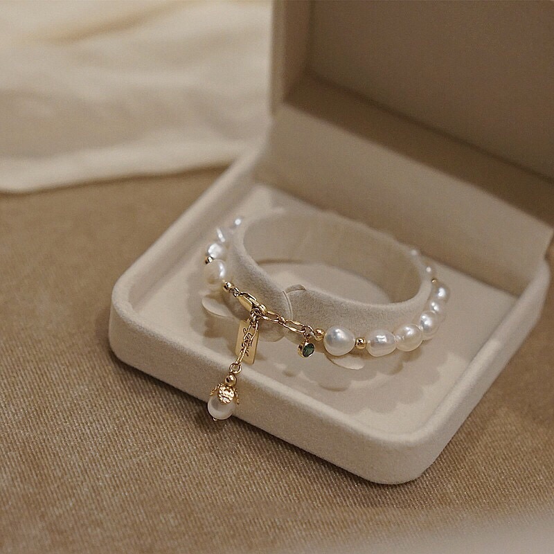 Natural Zircon Pearl Bracelet. - Image 3