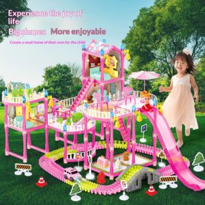 471-Piece DIY Princess Dollhouse