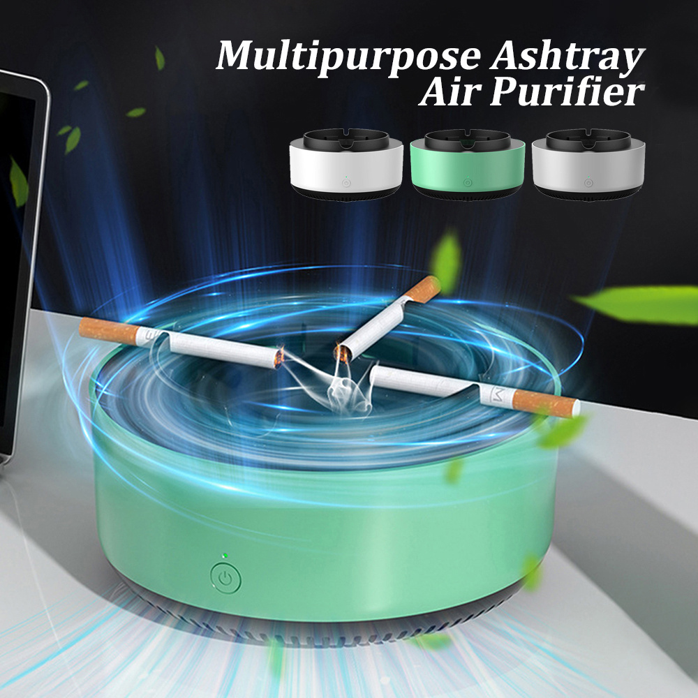 Automatic & Portable Purifying Ashtray Gadget For smoke Removal