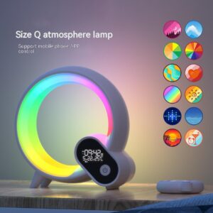 Audio Intelligent Bluetooth Q Light Analog Digital Display Alarm Clock