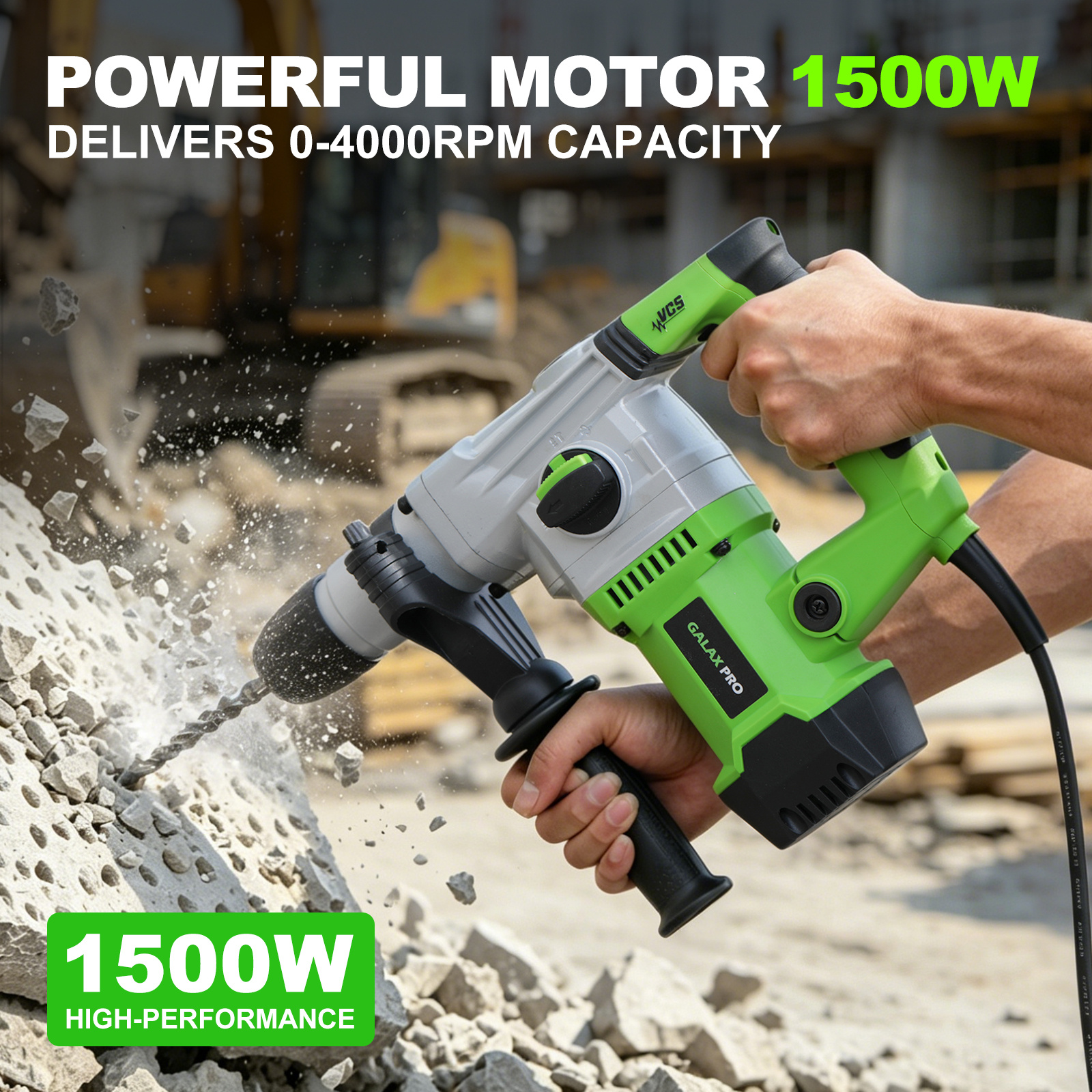 4 In 1 Functions Heavy Duty Electric Hammer Drill