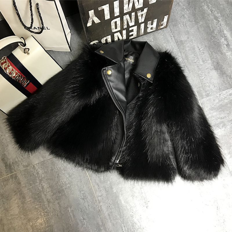 Children's wool fox fur coat - Image 7