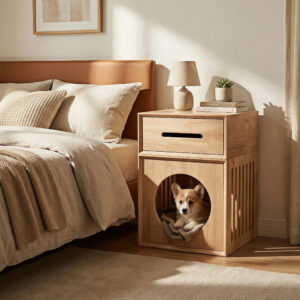 2-storey wooden cat house