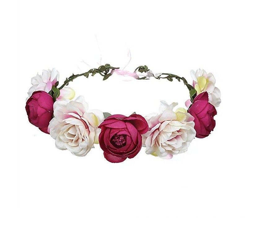 Bridal Rose Wreath Headband - Image 10