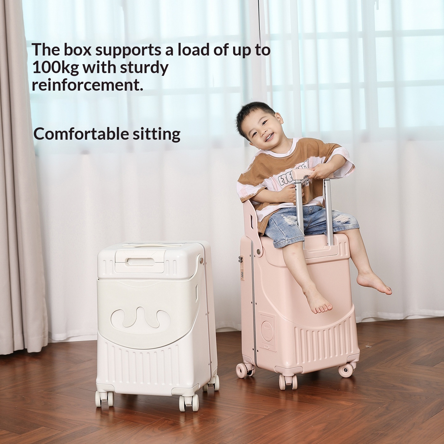 Durable Thickened Rolling Travel Suitcase For Children