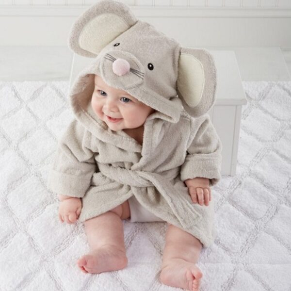 Hooded Animal Modeling Baby Bathrobes