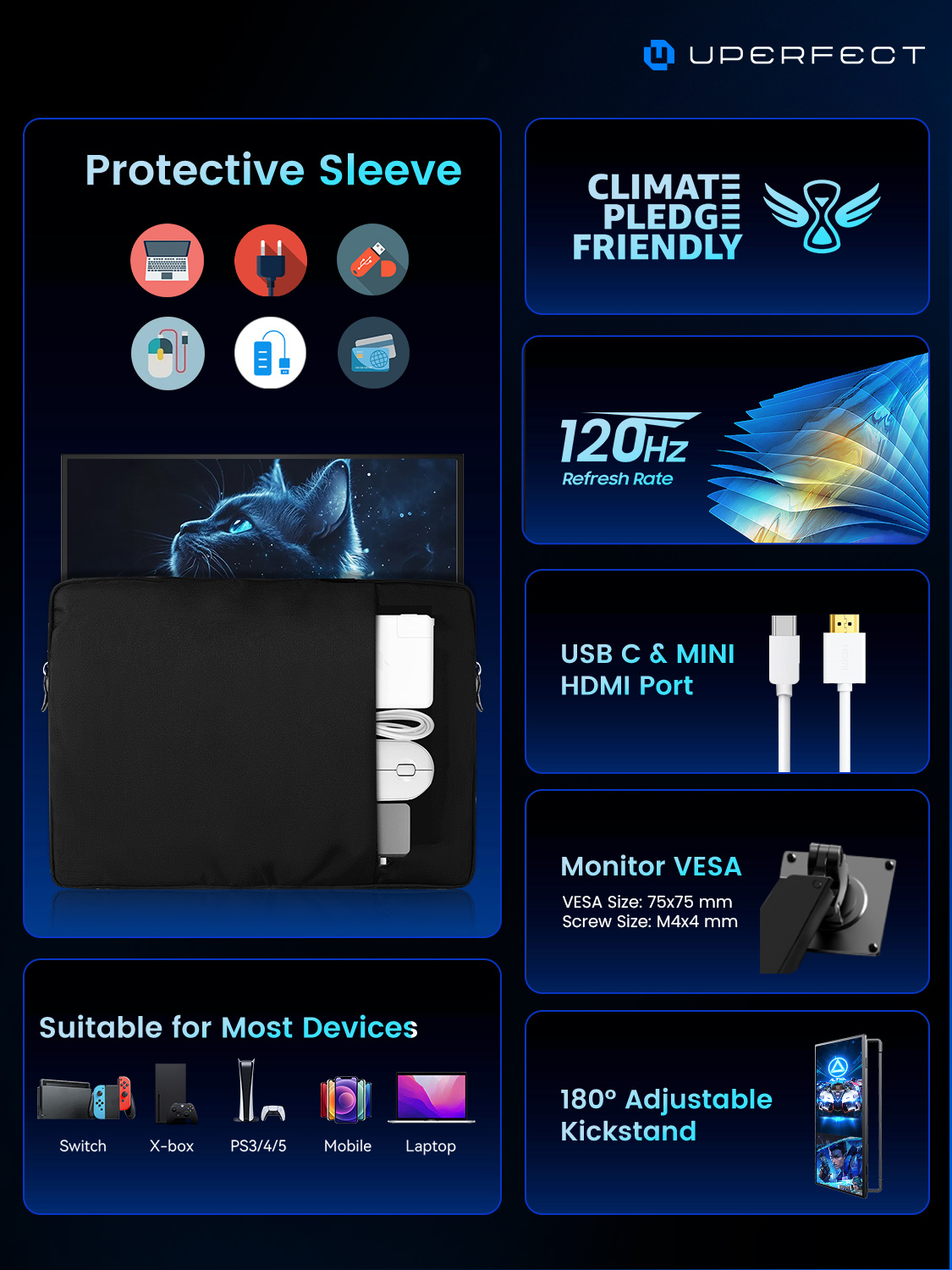 Portable 18.5 Inch, 1080P Gaming Screen - Image 7