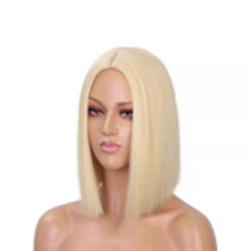 Short Synthetic Silk Fiber Wig - Image 7