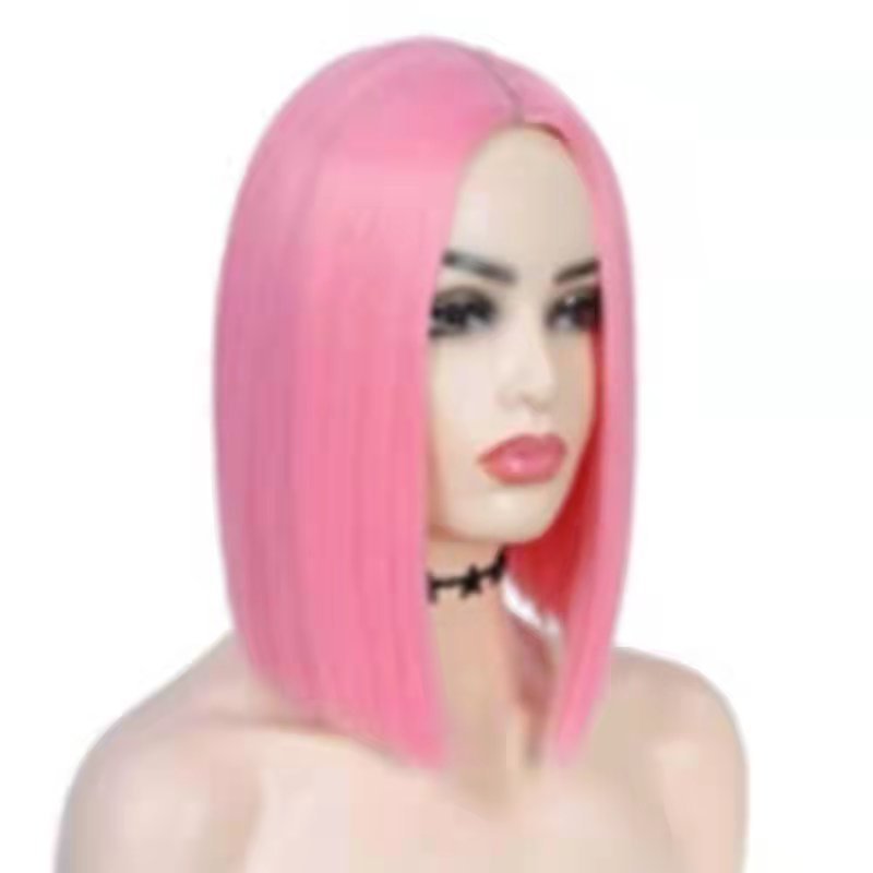 Short Synthetic Silk Fiber Wig - Image 3