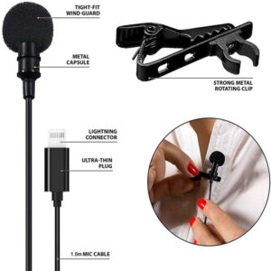 Mini Collar Clip Recording Microphone