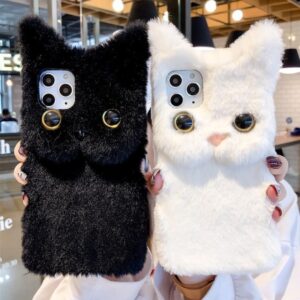 Plush Cute Cat Phone Case