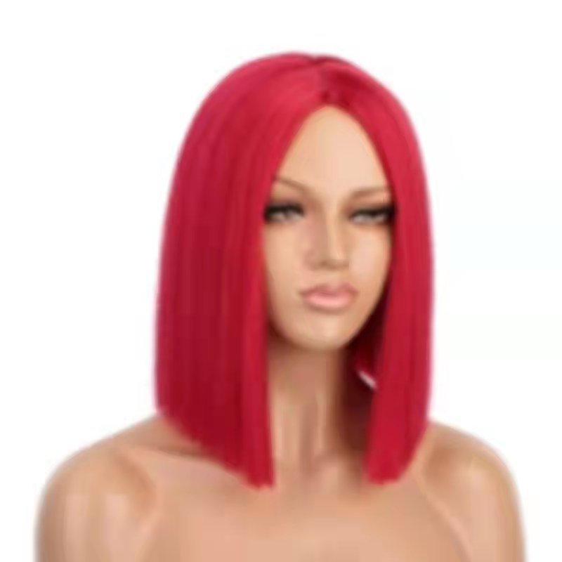 Short Synthetic Silk Fiber Wig - Image 2
