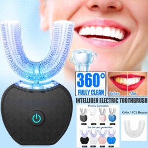 360 Degrees Automatic Tooth Whitening Blue Light .