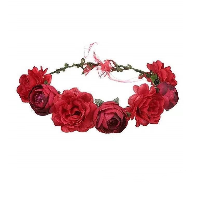 Bridal Rose Wreath Headband - Image 5