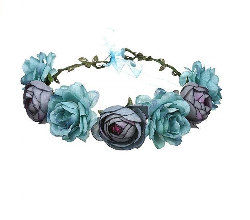 Bridal Rose Wreath Headband - Image 4