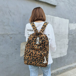 Leopard Print Backpack