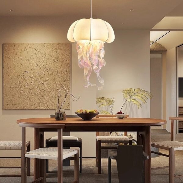 Unique Fabric Jellyfish Chandelier