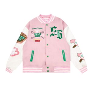 Women's Vintage Towel Embroidered Baseball Jersey
