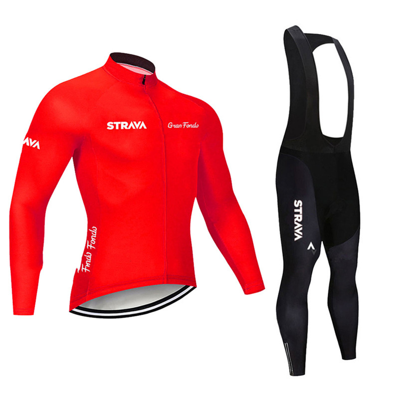 Long-sleeved Cycling Suspenders Suit - Image 2