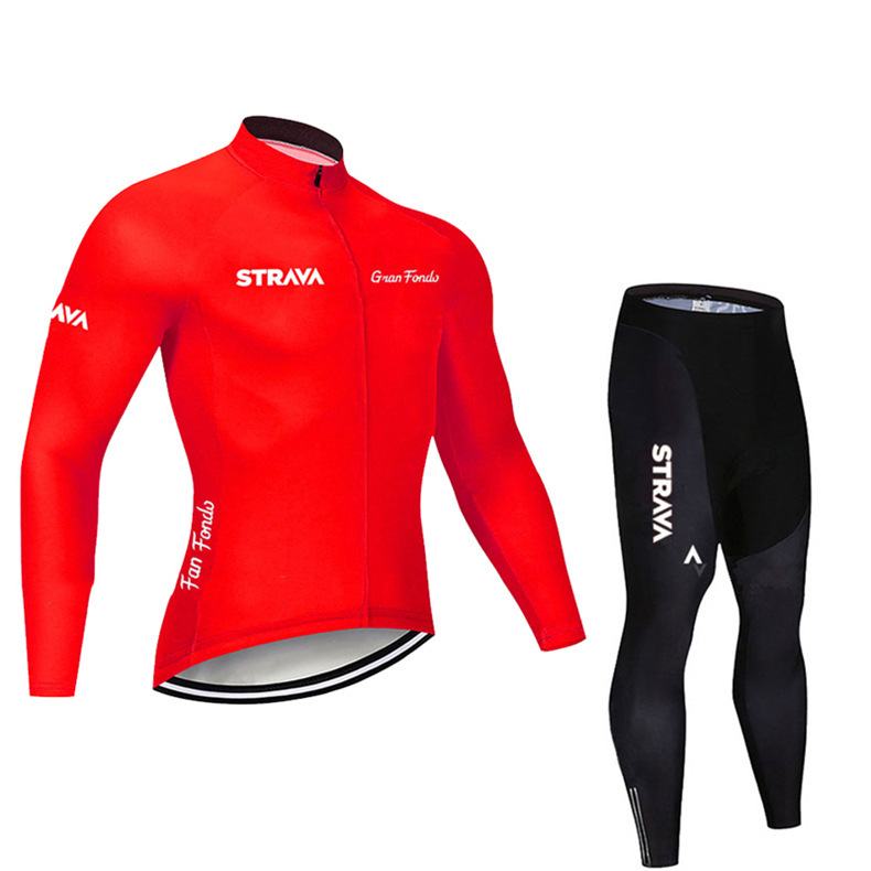 Long-sleeved Cycling Suspenders Suit - Image 6
