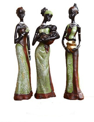 Exotic Resin Doll African Character Artwork - Image 5