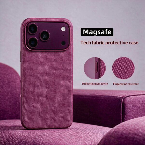 Solid-color Personalized Tech Fabric Magnetic Case