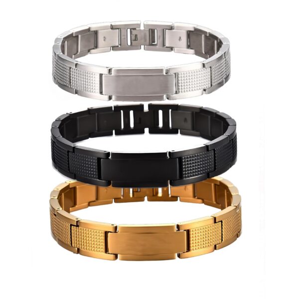 Men's Titanium Steel Crocodile-pattern Bracelet