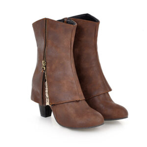 Chunky Heels Casual Boots
