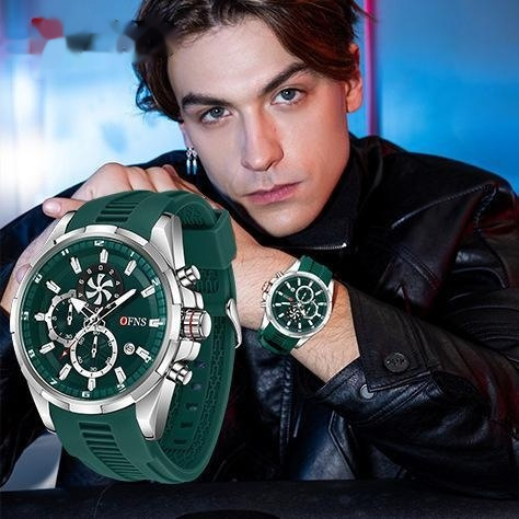 Men's Six Pin Quartz Watch