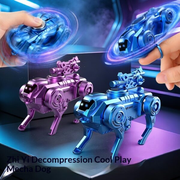 Childrens Fingertip Robot Dog Spinning Top