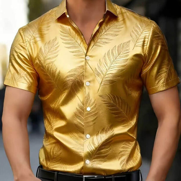 Men's Short-sleeve Lapel Shirt
