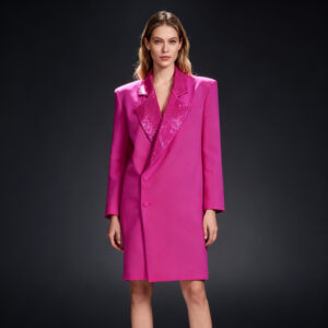Women's Slim-Fit Diamond-Embellished Commuter-Ready Suit