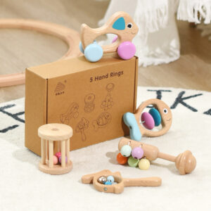 Soothing Wooden Rattle For Children