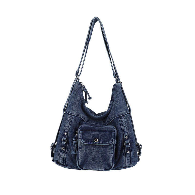 Versatile Casual Denim Jeans Bag . - Image 7