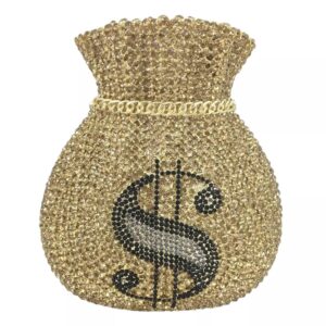 Full Diamond Clutch Hollow Metal Purse