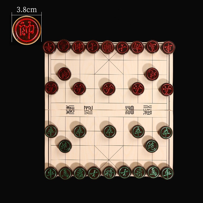Large Solid Wood Chinese Chess Set - Image 3