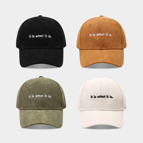 Couple's Stylish Corduroy Baseball Cap